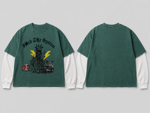F*ck the System Layered Tee