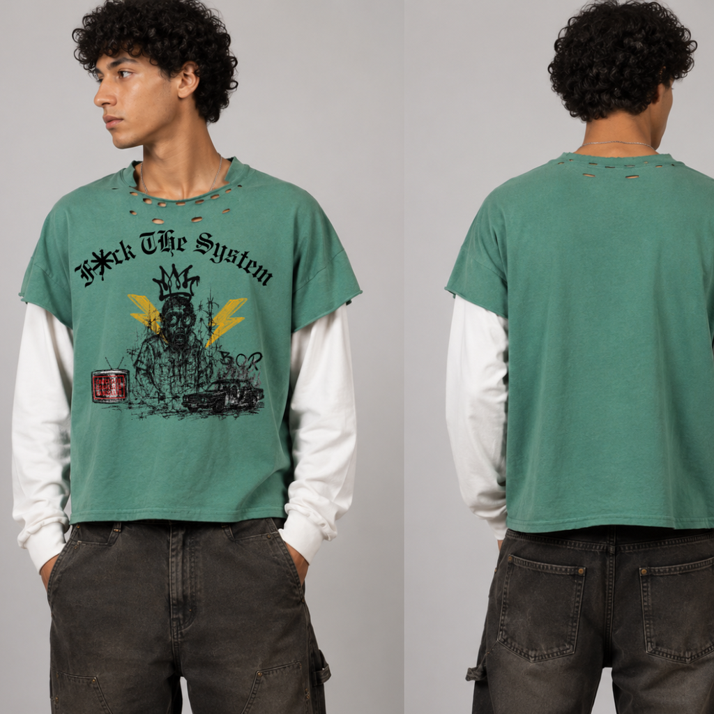 F*ck the System Layered Tee